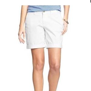 White Shorts - Boyfriend Fit